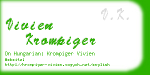 vivien krompiger business card